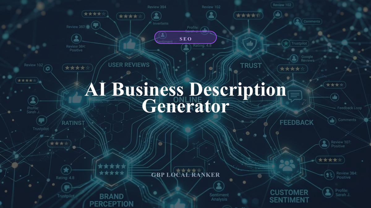 AI Business Description Generator — local SEO visual guide