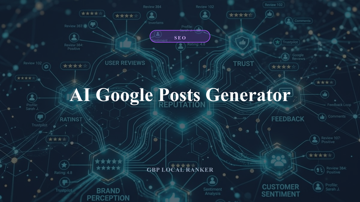 AI Google Posts Generator — local SEO visual guide