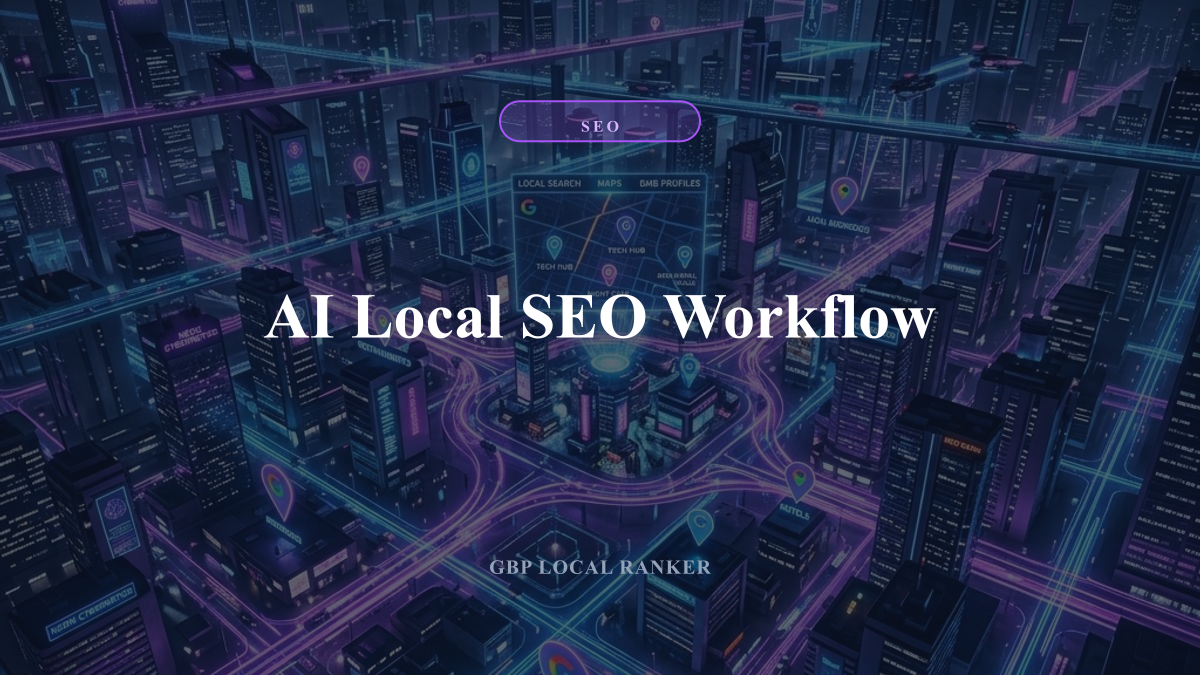 AI Local SEO Workflow — local SEO visual guide