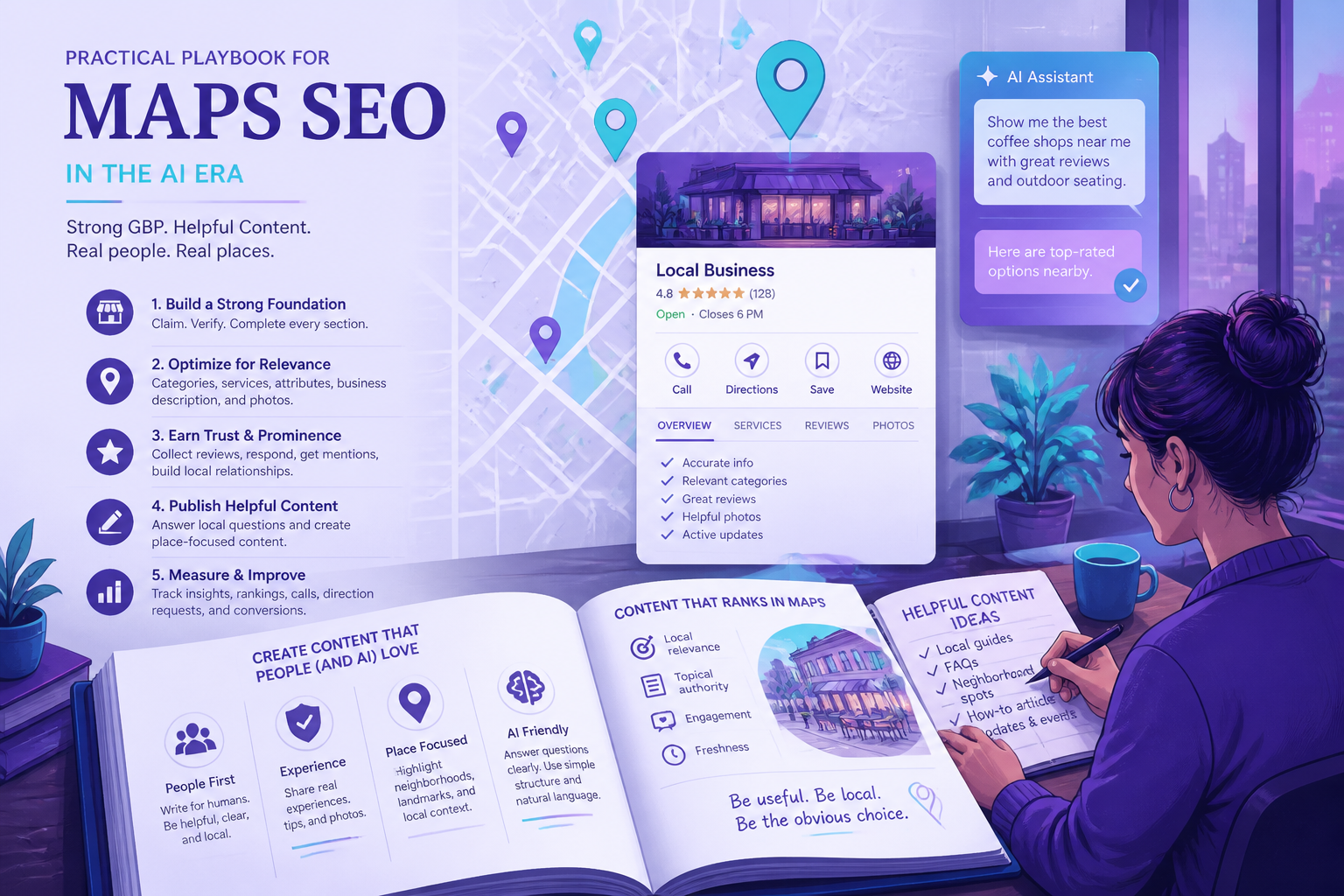 Checklist for staying visible in AI-driven Google Maps search results
