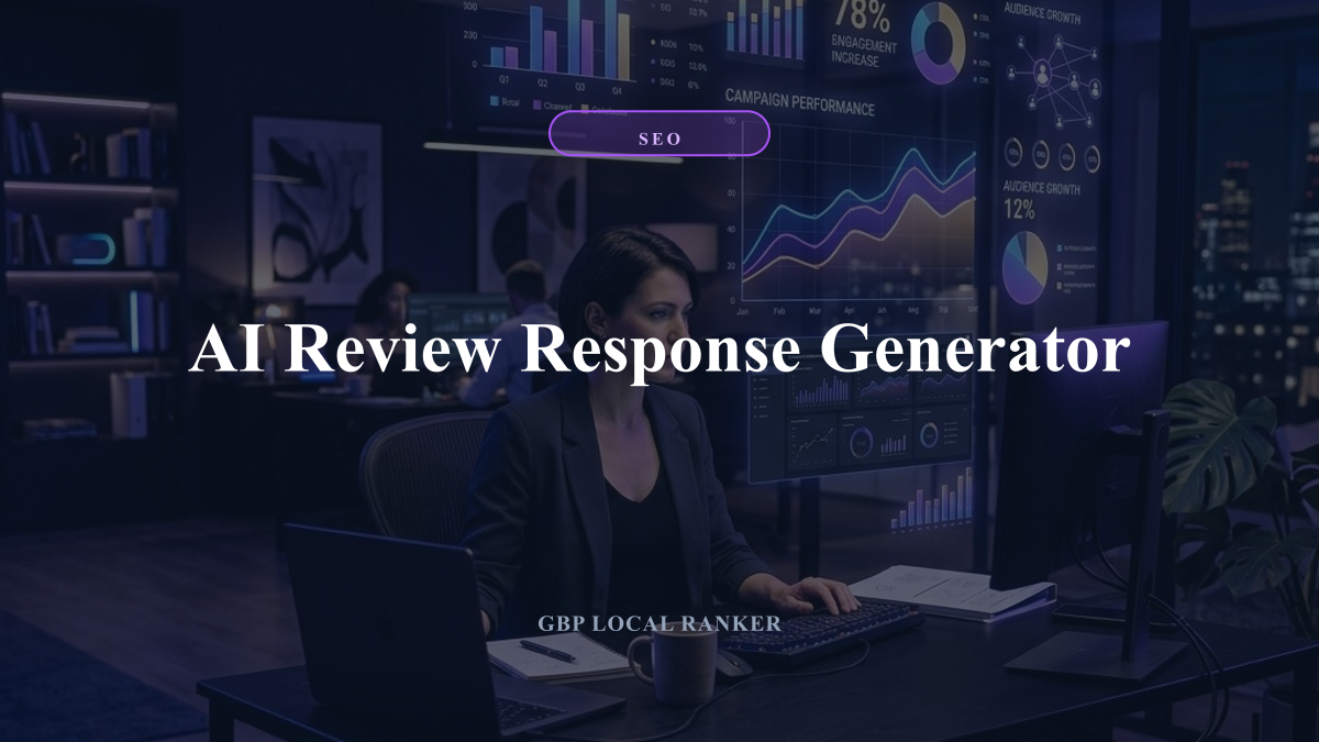 AI Review Response Generator — local SEO visual guide