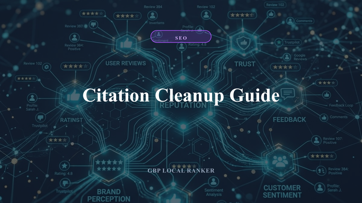 Citation Cleanup Guide — local SEO visual guide