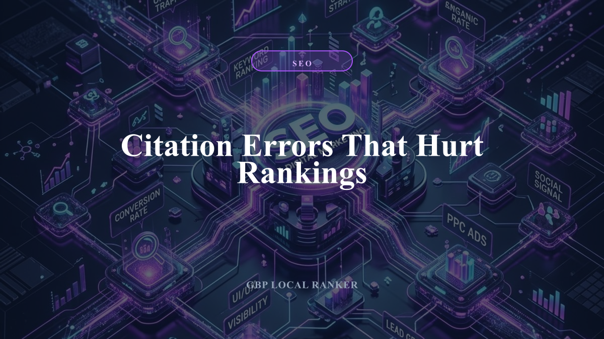 Citation Errors That Hurt Rankings — local SEO visual guide