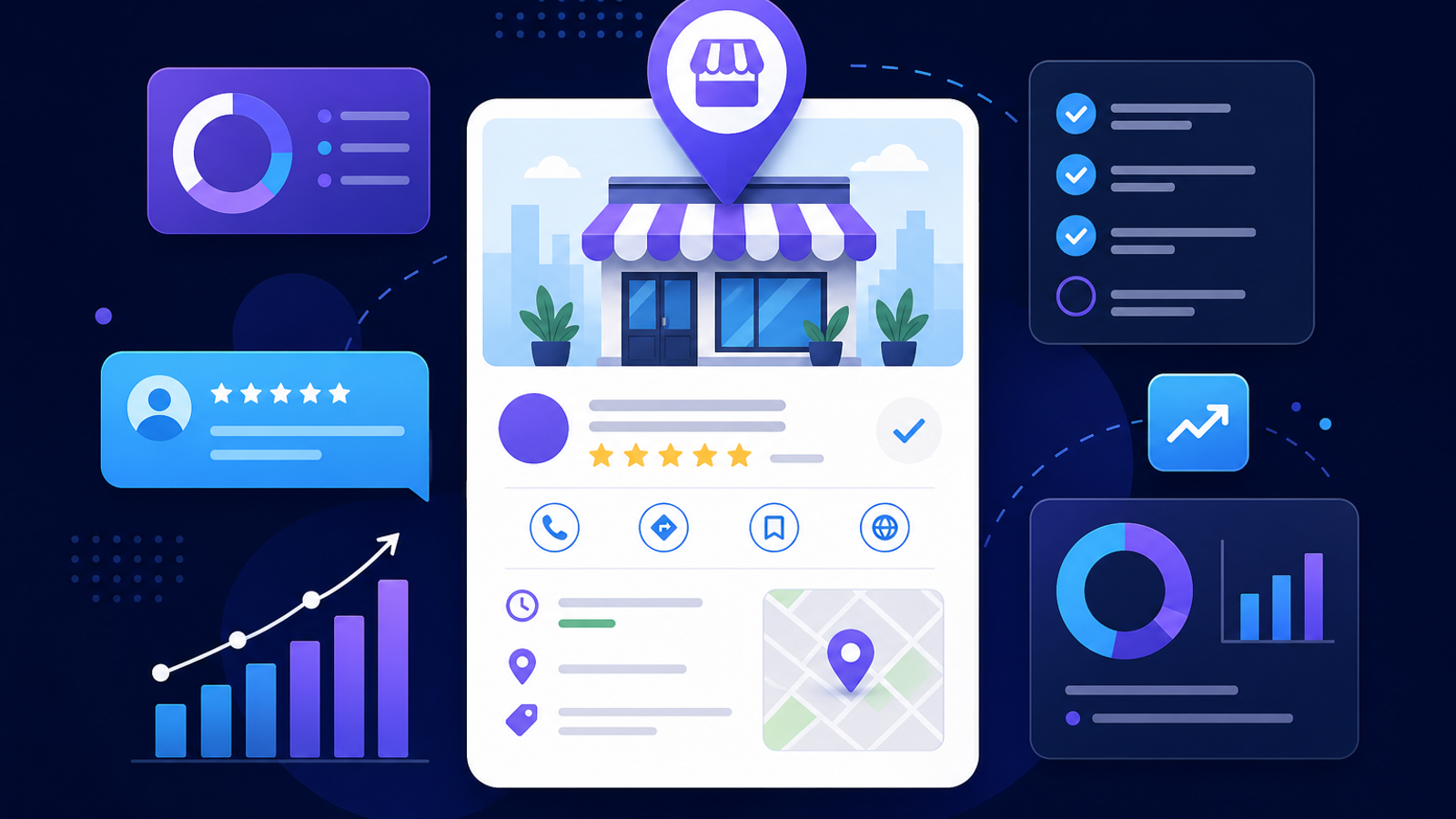 Google Business Profile optimization and management guide hero illustration