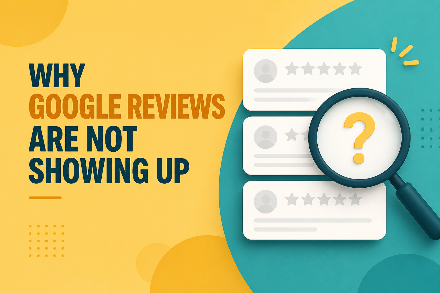 Google Business Profile review section with a missing review highlighted
