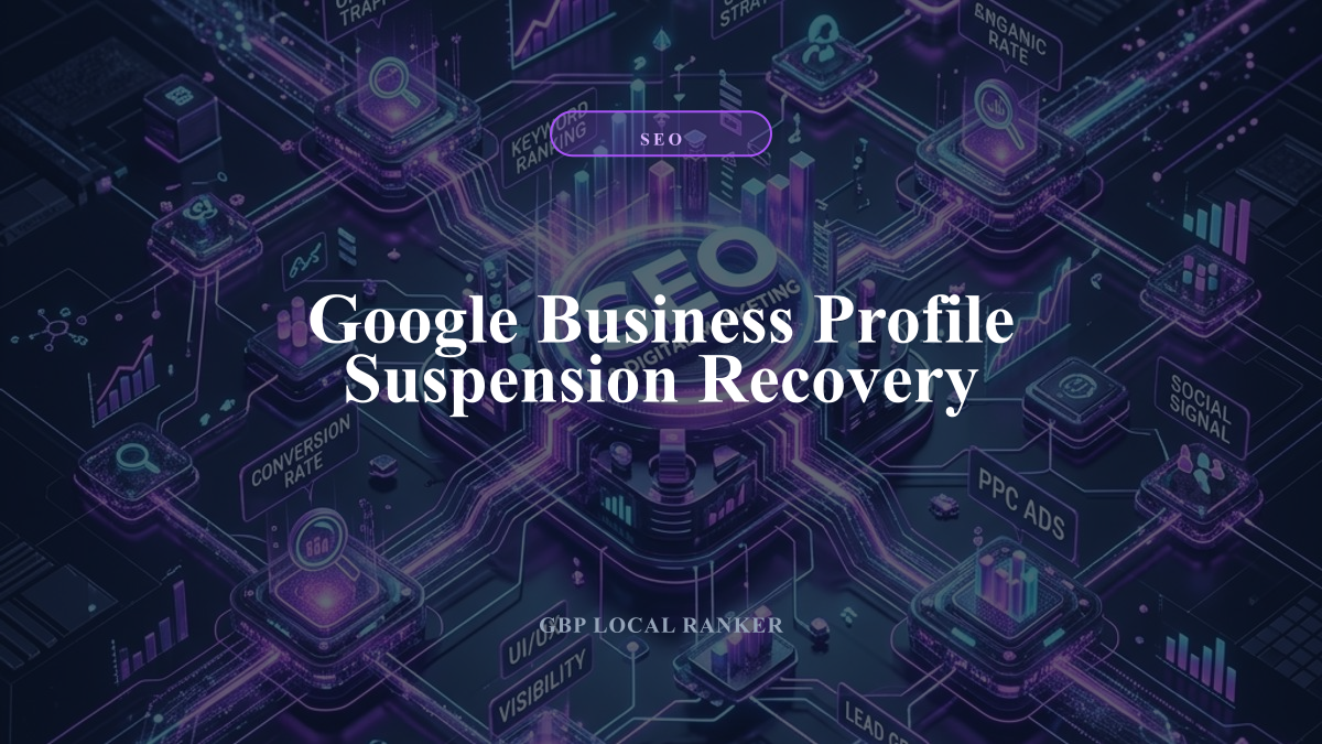 Google Business Profile Suspension Recovery — local SEO visual guide