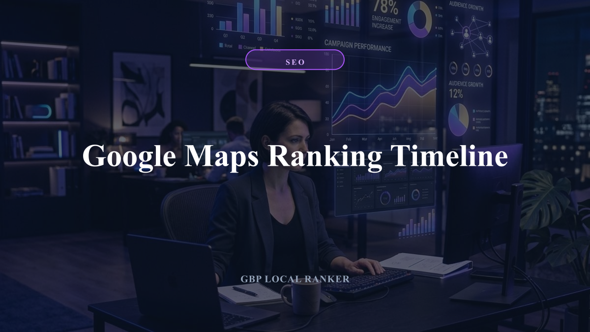 Google Maps Ranking Timeline — local SEO visual guide