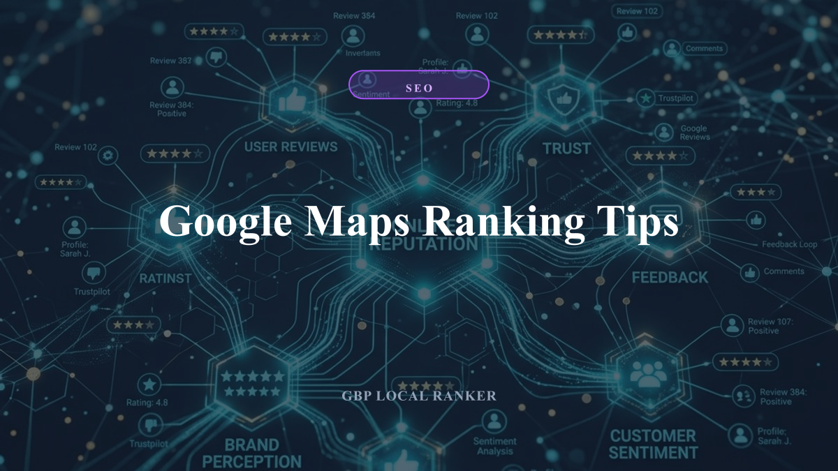 Google Maps Ranking Tips — local SEO visual guide