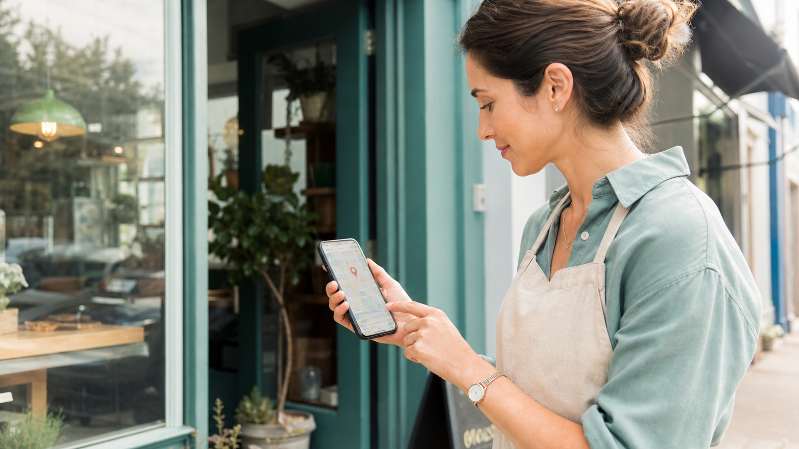 Business owner checking that their listing appears on Google Maps
