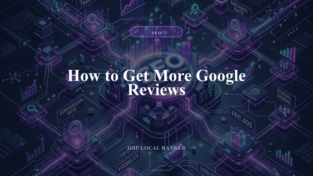 How to Get More Google Reviews — local SEO visual guide