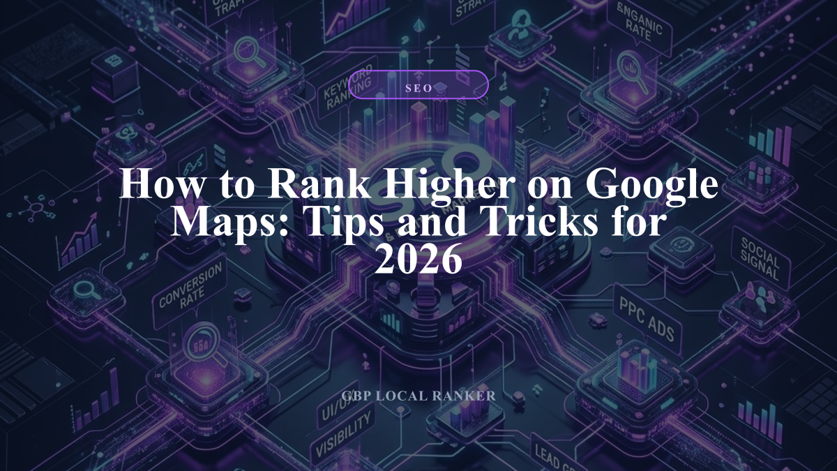 How to Rank Higher on Google Maps: Tips and Tricks for 2026 — local SEO visual guide