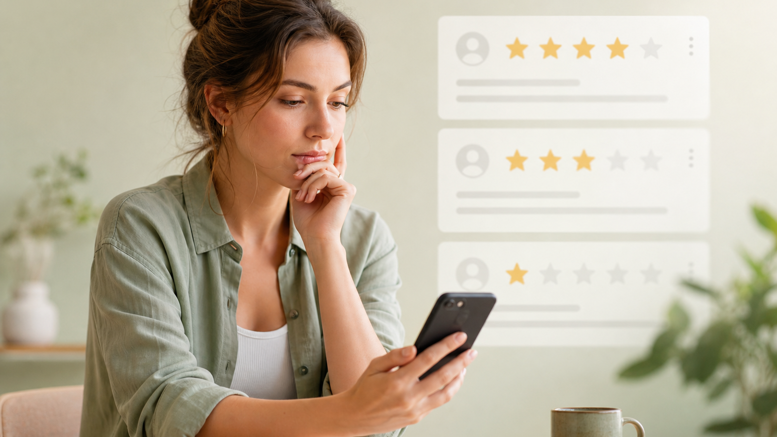 Business owner checking whether a deleted Google review is still visible