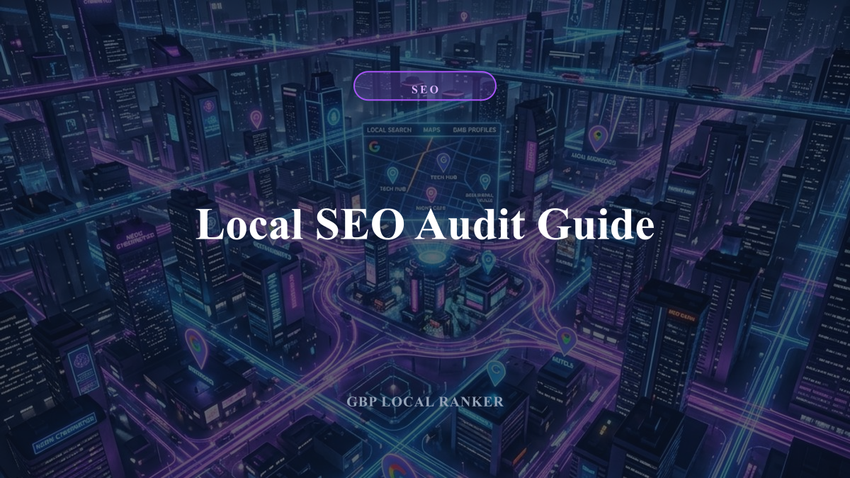 Local SEO Audit Guide — local SEO visual guide