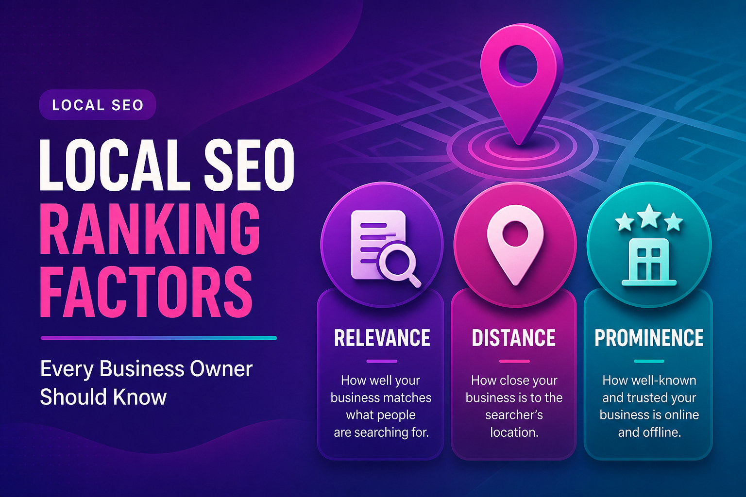 Business owner reviewing a simple checklist of local SEO ranking factors