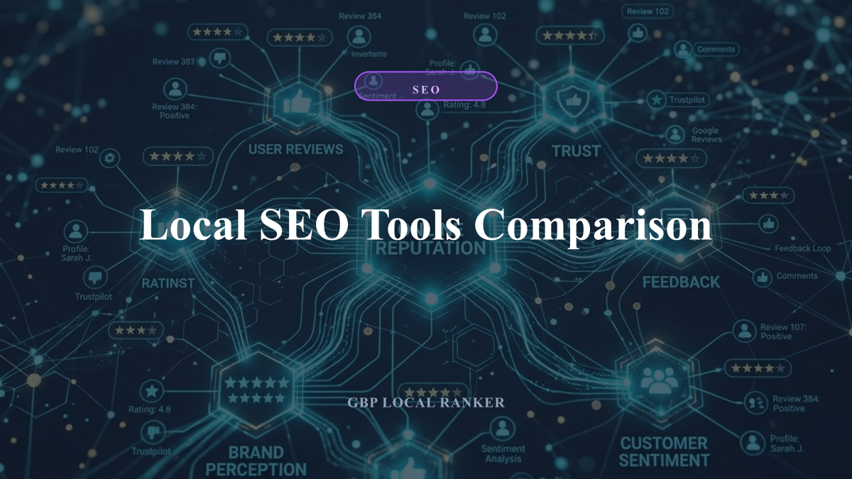 Local SEO Tools Comparison — local SEO visual guide