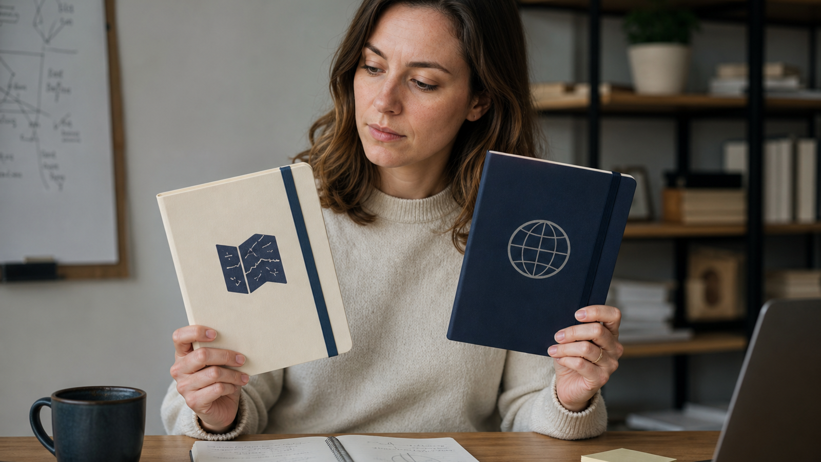 Marketer planning local SEO versus traditional SEO priorities