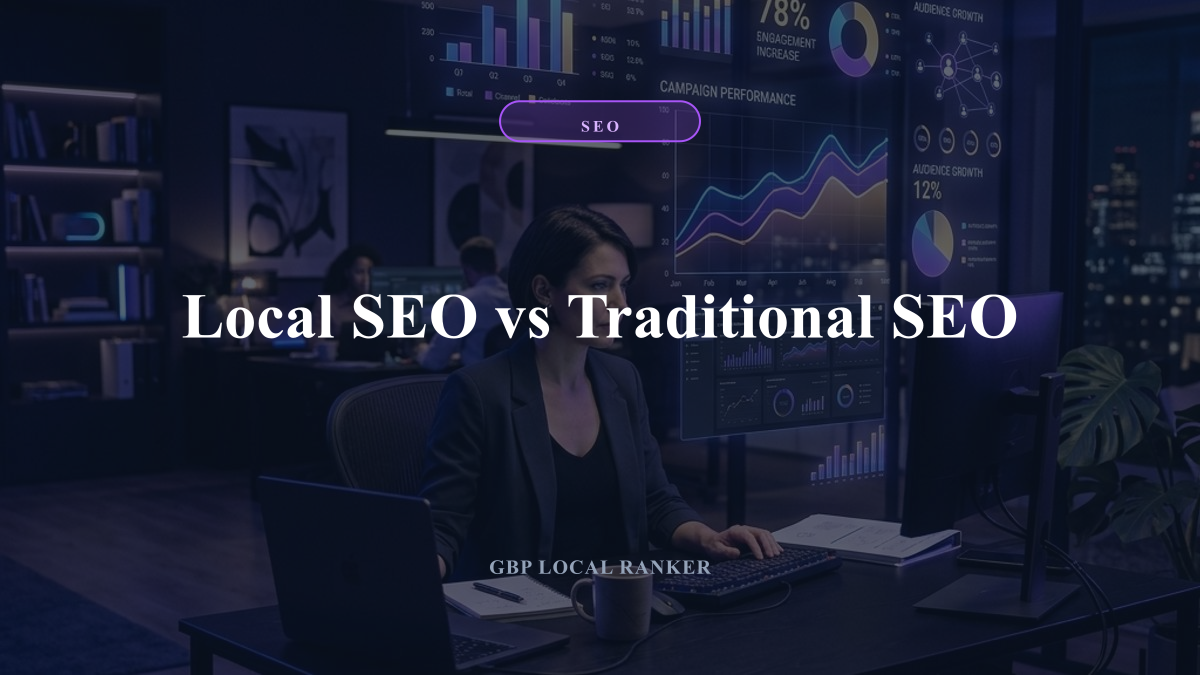 Local SEO vs Traditional SEO — local SEO visual guide