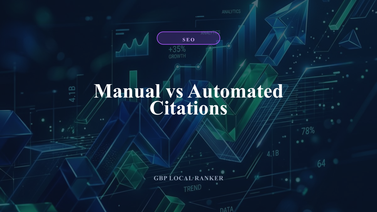 Manual vs Automated Citations — local SEO visual guide