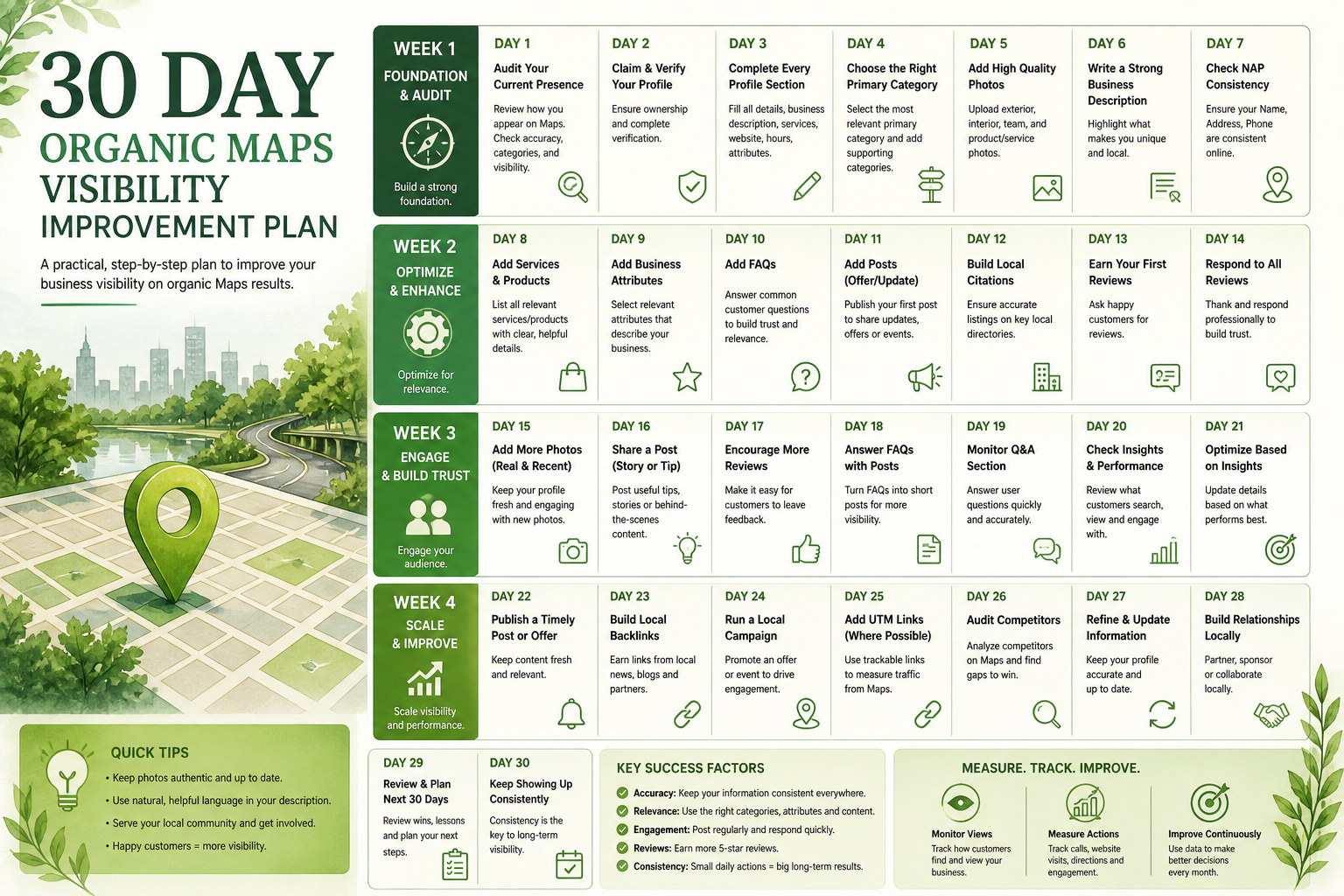 A realistic organic growth plan for improving Google Maps visibility without paid advertising