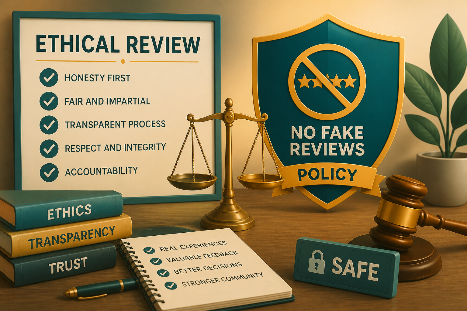 Illustration of ethical review generation practices contrasted with prohibited incentivized reviews