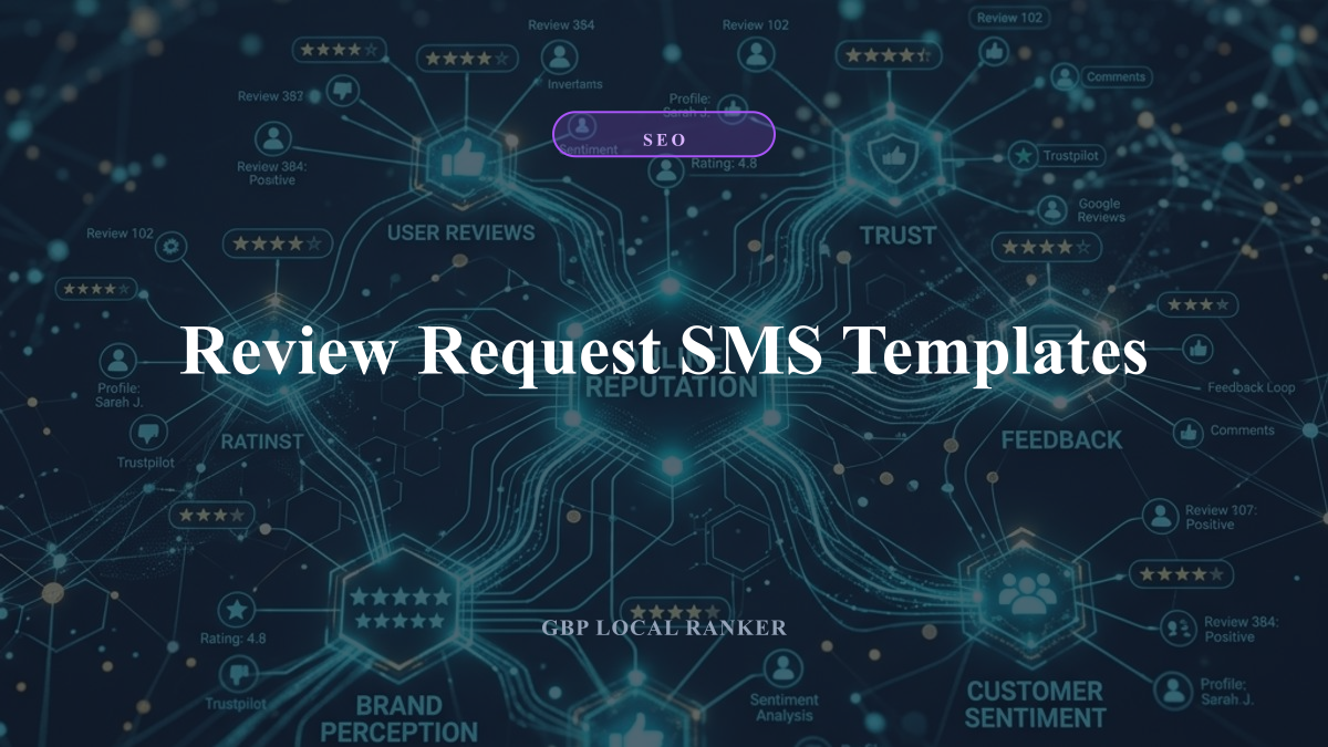 Review Request SMS Templates — local SEO visual guide