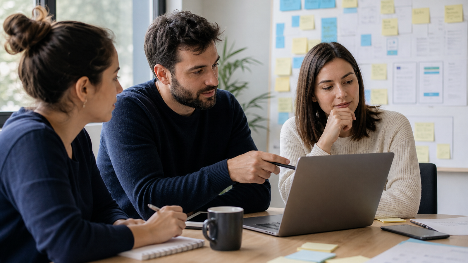 Agency discussing local SEO software updates and client reporting